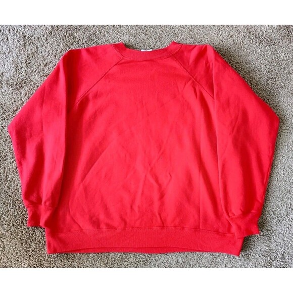 Vintage Rocking Horse Sweatshirt Women's 1X Red Long Sleeve - Picture 5 of 7